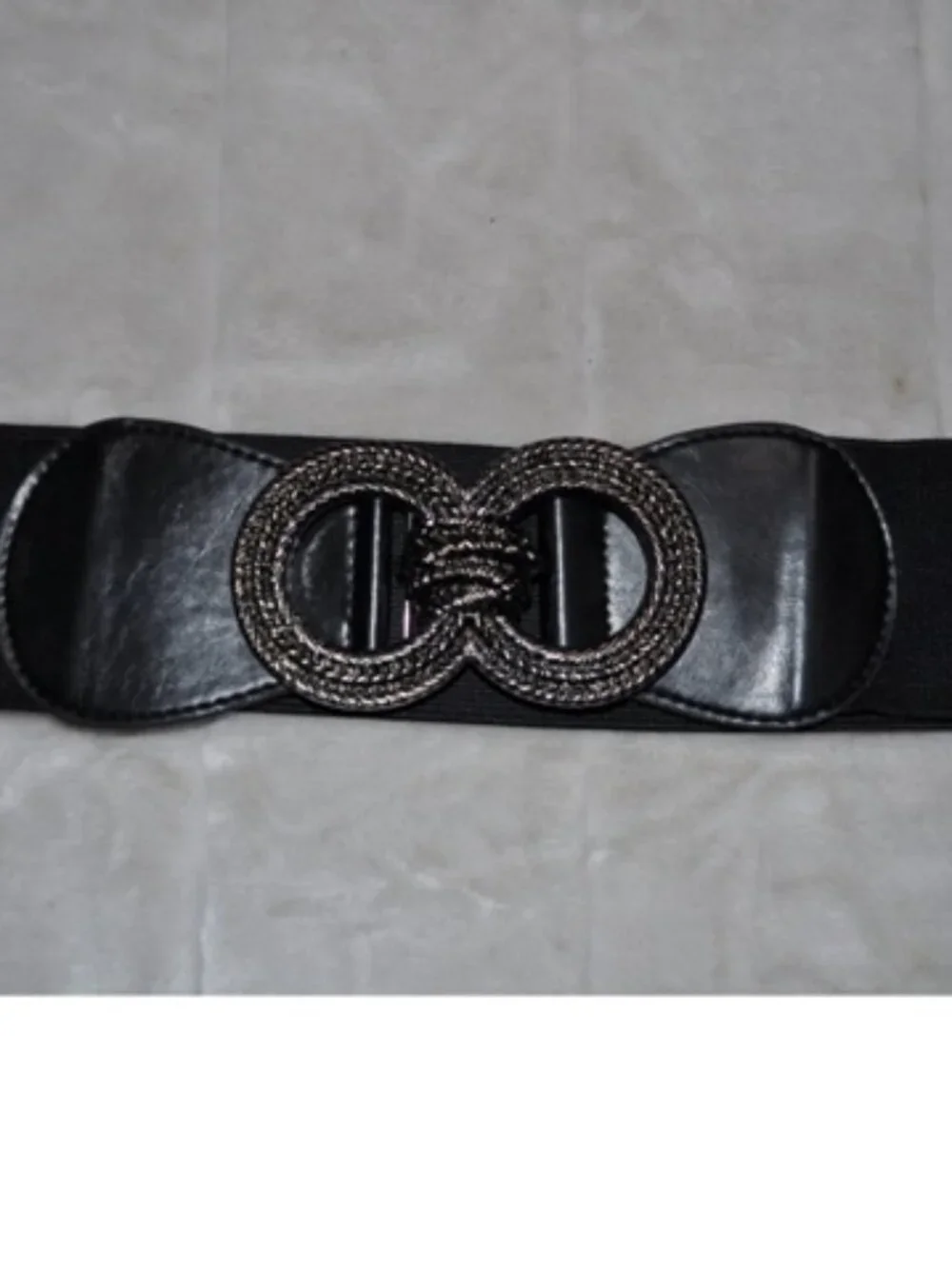 Women's Belt retro vintage Stretchy Cinch Belt 3 Inch Wide High Waist Double